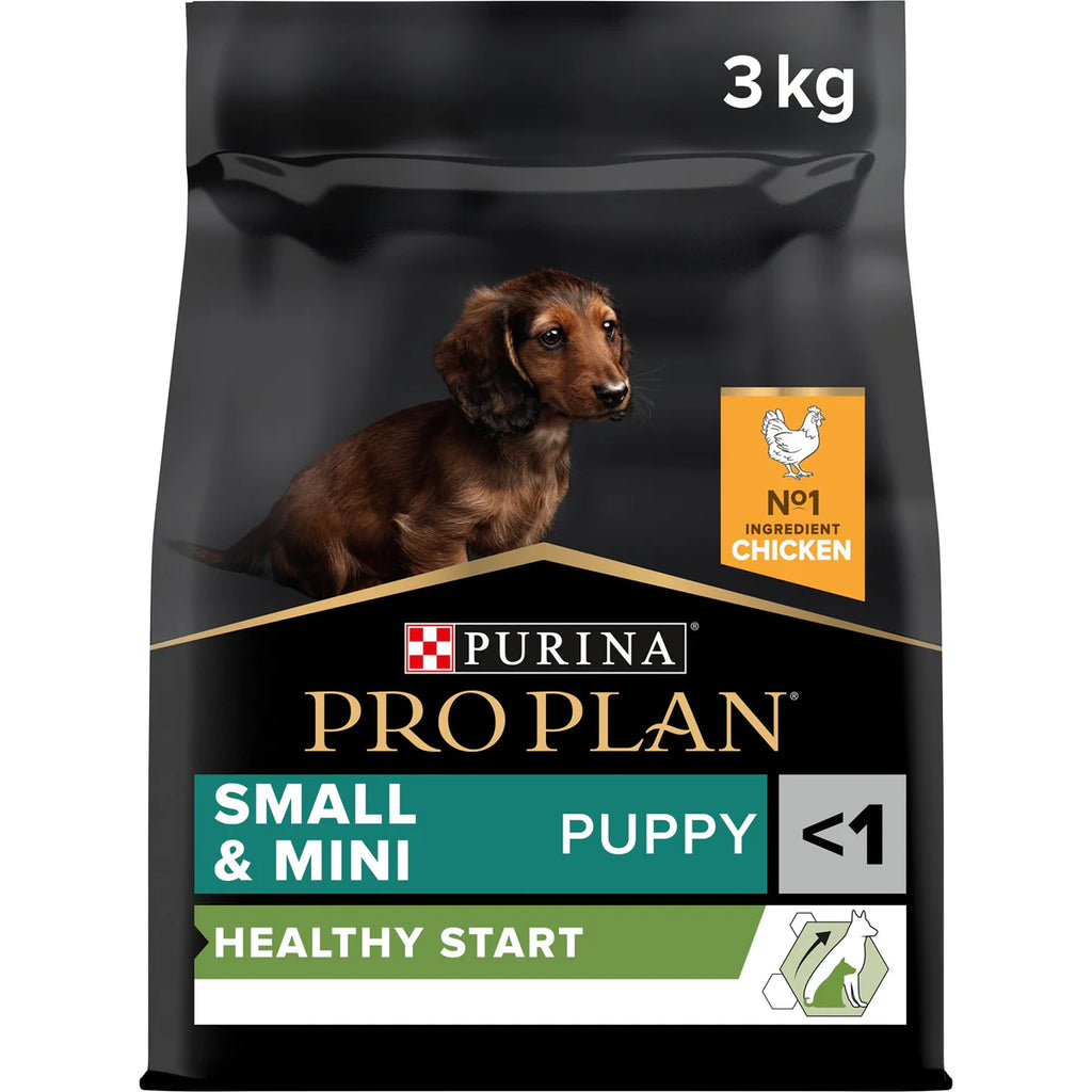 طعام جاف للكلاب PURINA® Pro Plan® Small &amp; Mini Puppy مع OPTISTART®، غني بالدجاج - 3 كجم