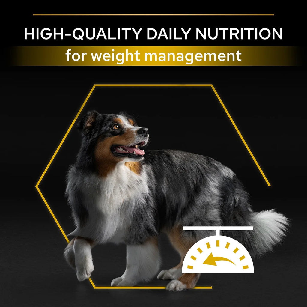 طعام الكلاب الجاف PURINA® Pro Plan® لجميع الأحجام للبالغين خفيف/معقم مع OPTIWEIGHT®، غني بالدجاج 