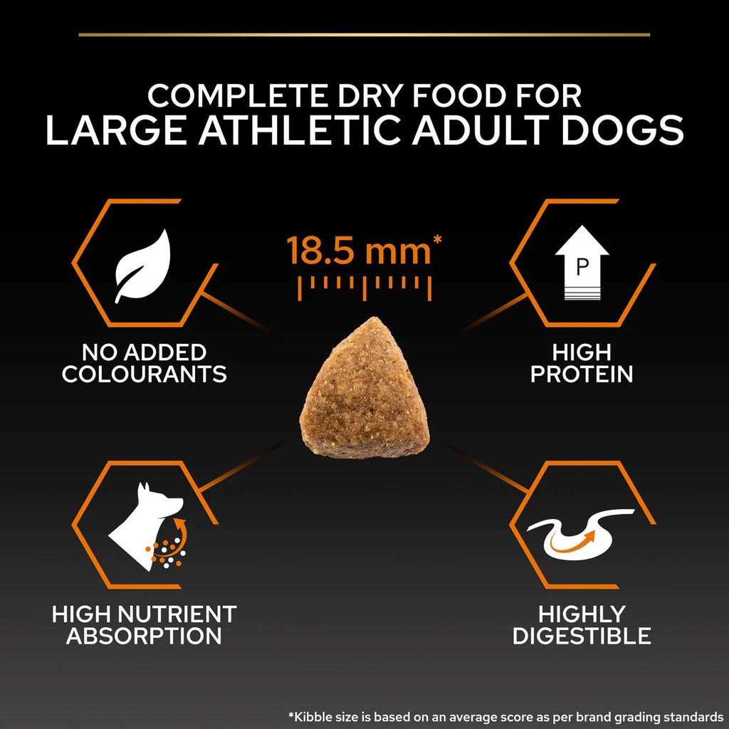 طعام الكلاب الجاف PURINA® PRO PLAN® Large Athletic OPTIBALANCE® غني بالدجاج - 14 كجم