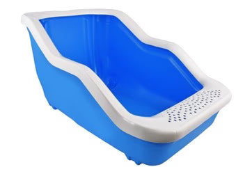 صندوق قمامة مفتوح للقطط مع إطار 54 × 39 × 29 سم