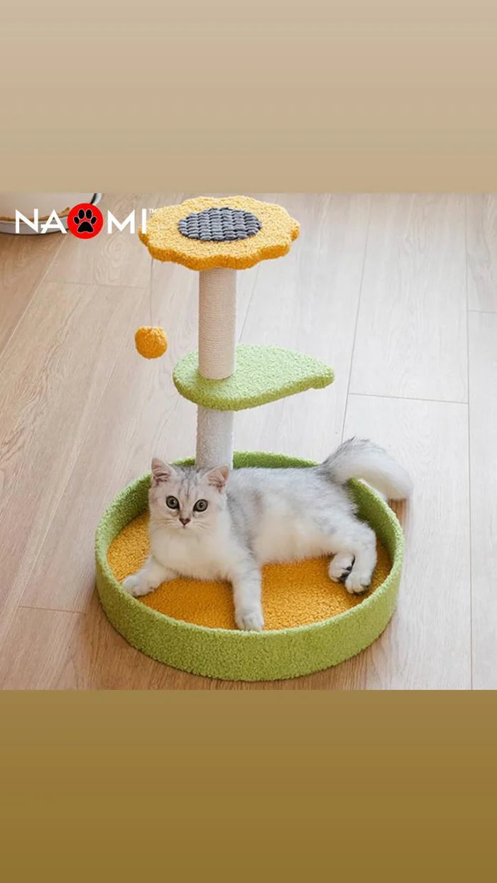 Sunflower cat climbing frame Size: 38*38*45cm