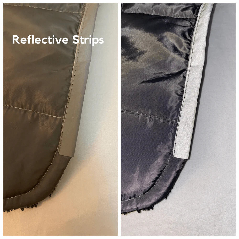 معطف رمادي مقاوم للماء