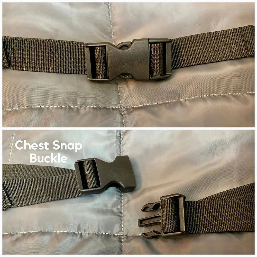 معطف رمادي مقاوم للماء