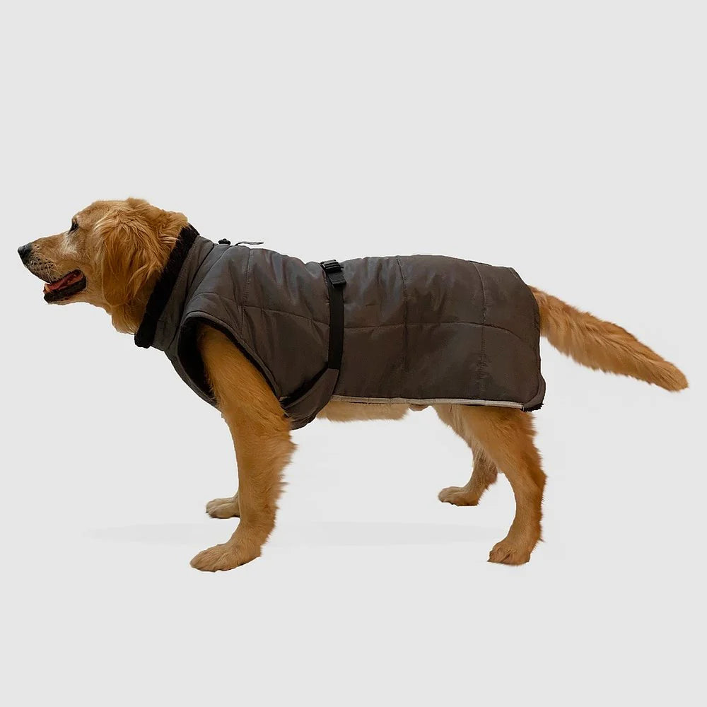 معطف رمادي مقاوم للماء