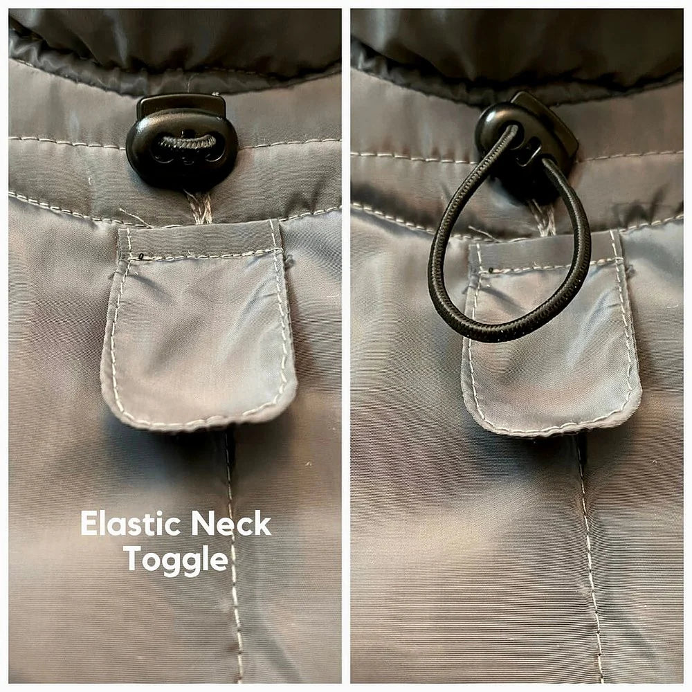 معطف رمادي مقاوم للماء