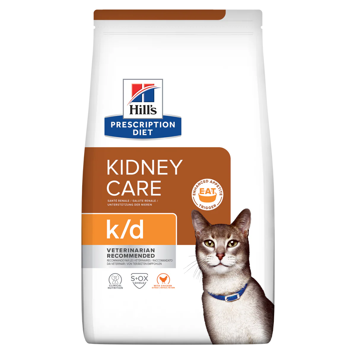 Hill's Veterinary K/D Kidney Care Dry Cat Food with Chicken 3kg