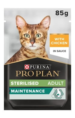 طعام PURINA® PRO PLAN® المعقم Nutri Savour™ مع الدجاج في المرق 85 جم - قطط بالغة - طعام رطب 