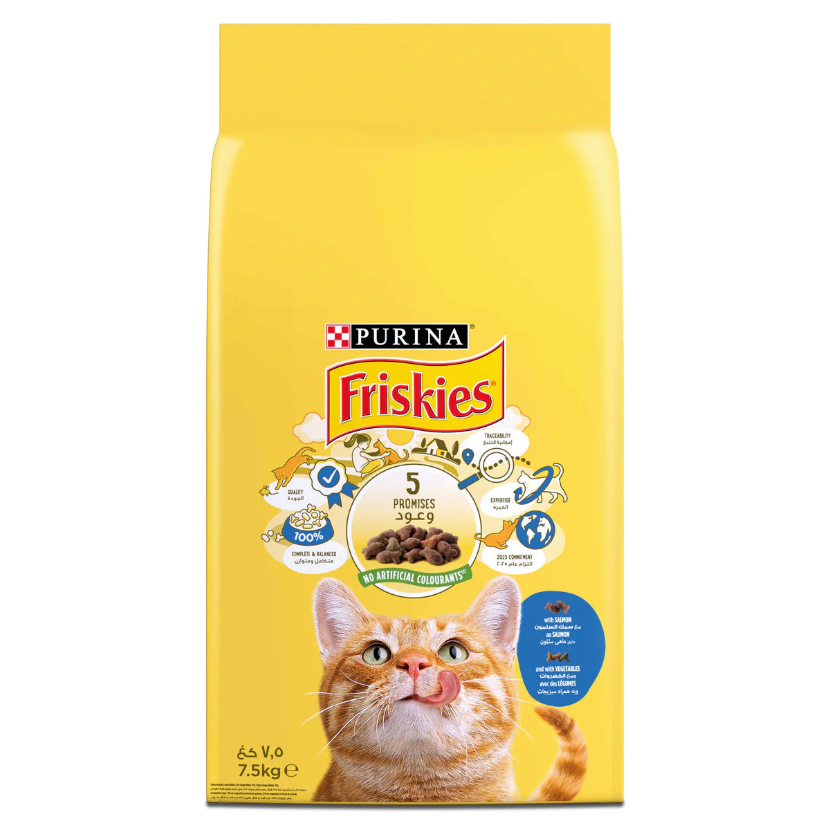 Purina Friskies with Salmon and with Vegetables Cat Dry Food