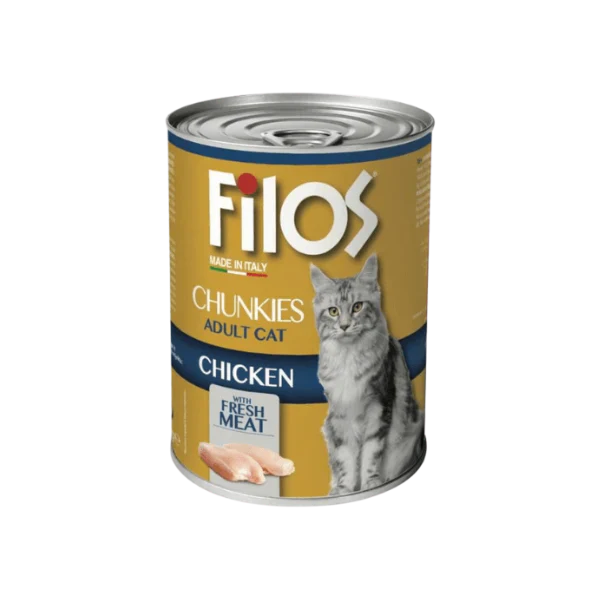 Filos Chunks with Chicken - wet cat food 405g