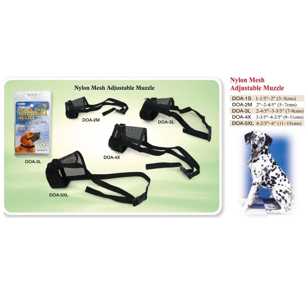 Muzzle - Nylon m. DOA- Size (5XL)