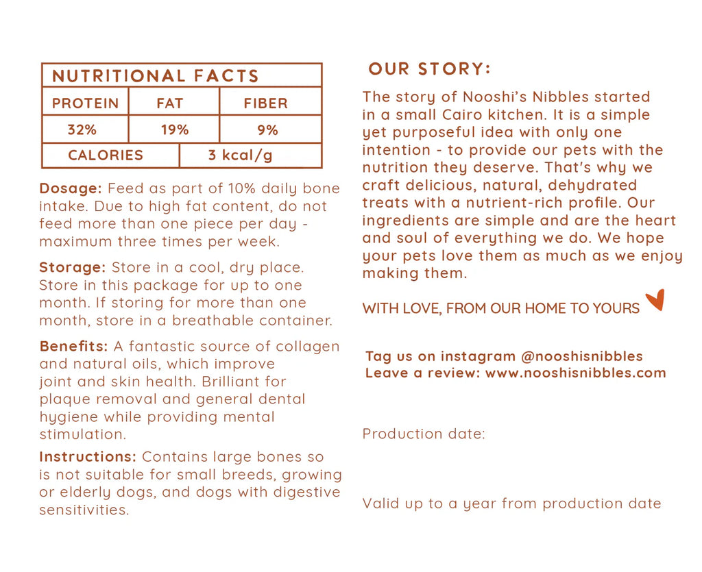 نوشيز نيبلز، 4 قطع من كعوب لحم الخنزير