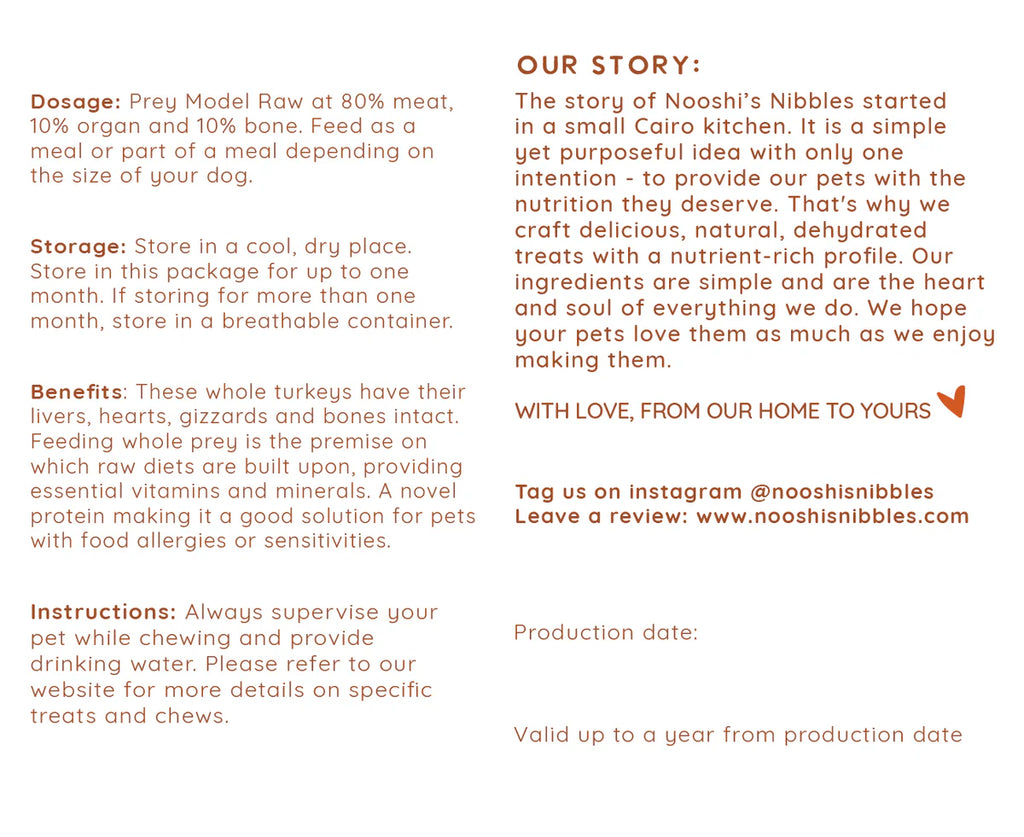 نوشيز نيبلز ديك رومي مفروم كامل 5 قطع 