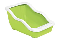 صندوق قمامة مفتوح للقطط مع إطار 54 × 39 × 29 سم