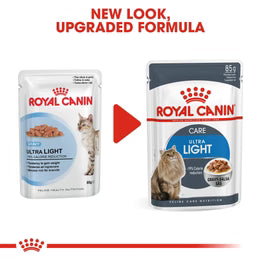 Royal Canin Ultra Light in Gravy (85gm\ Pouch) - Wet food for adult cats - helps limit weight gain