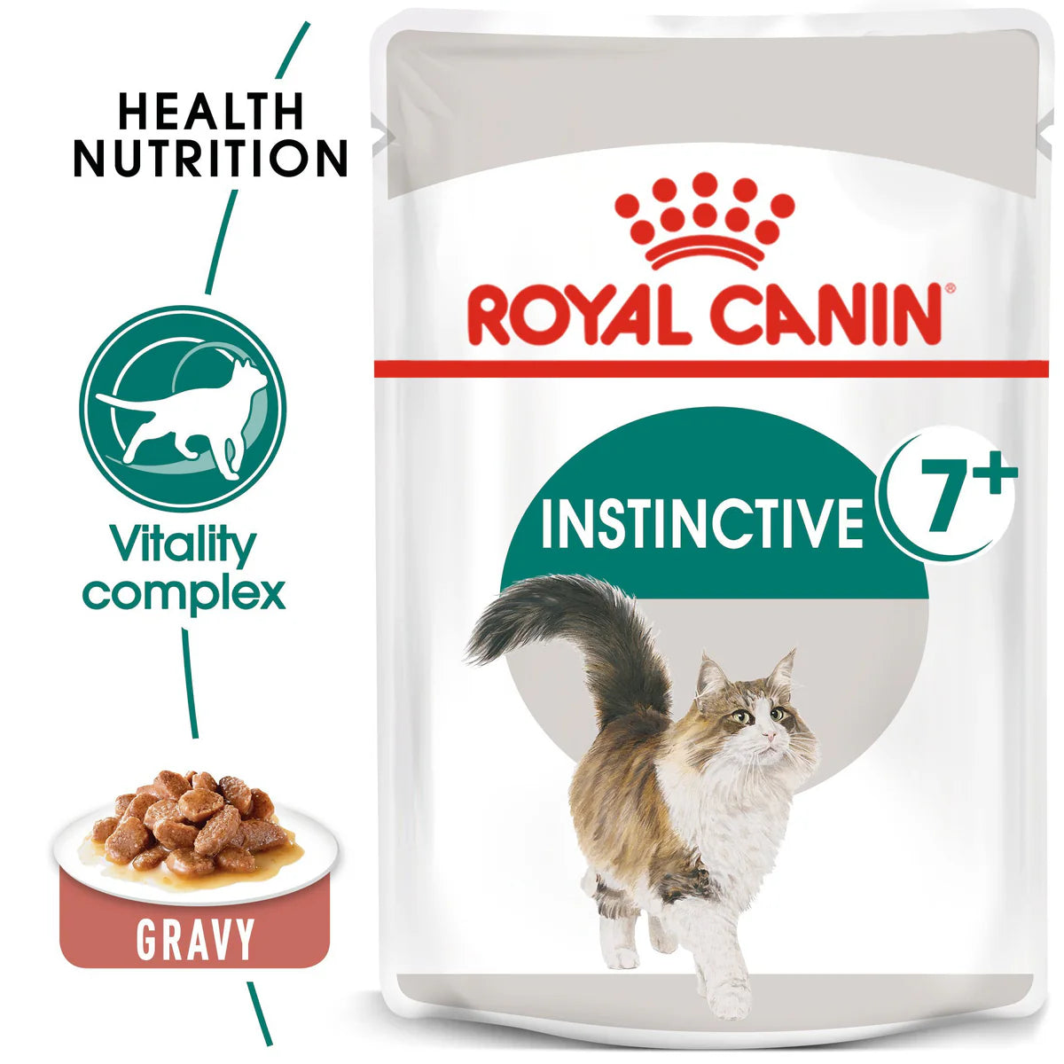 ROYAL CANIN¨ Instinctive 7+ in Gravy (85 gm\ Pouch) - Wet food for cats over 7 years old