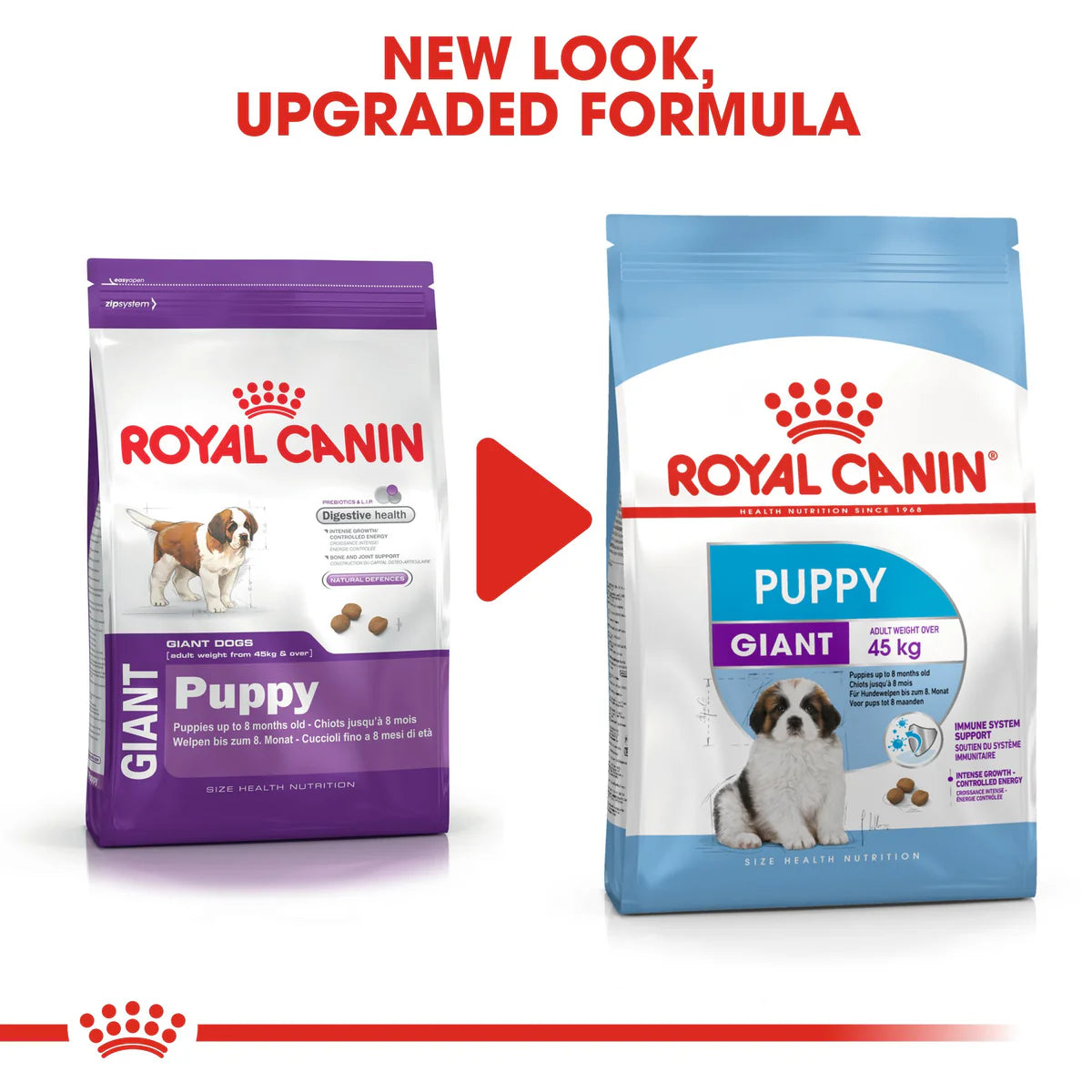 Royal Canin Giant Puppy - Dry food for giant dogs. Adult weight from 45 KG and over - from 2 to 8 months old